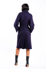 Palton oversize din lana cu cordon - imagine 3