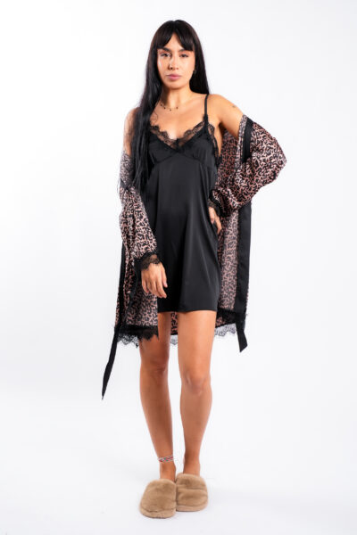 Set black leo nude lace Limited Edition