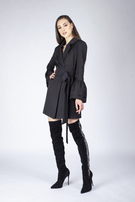 Rochie sacou cu volane