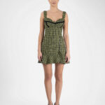 Fusta Green Print cu volan nefinisat