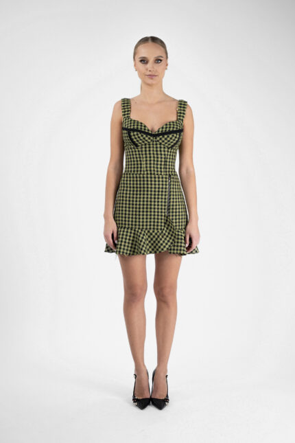 Fusta Green Print cu volan nefinisat