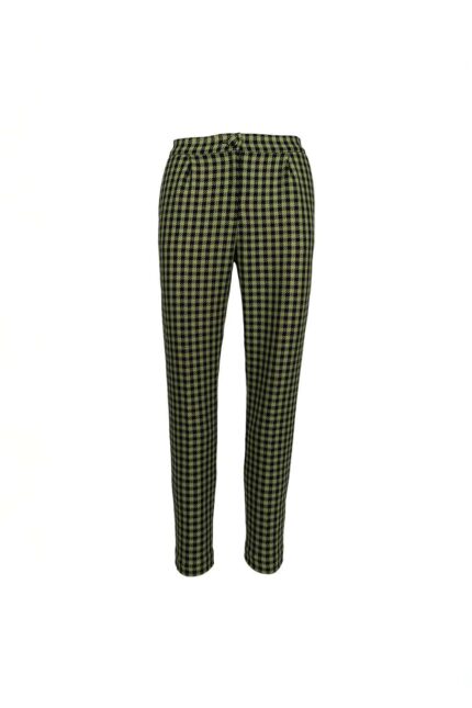 Pantaloni conici Green Print - imagine 2