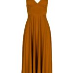 Rochie midi Lurisia Orange Brown