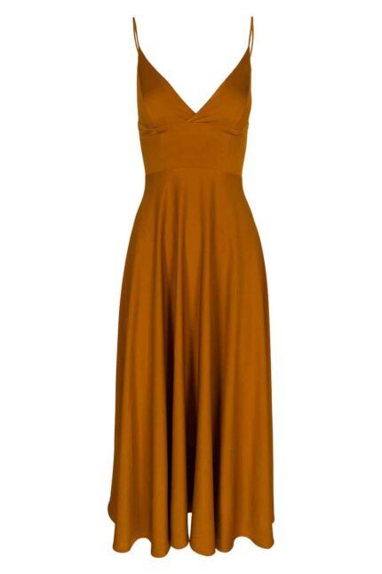 Rochie midi Lurisia Orange Brown