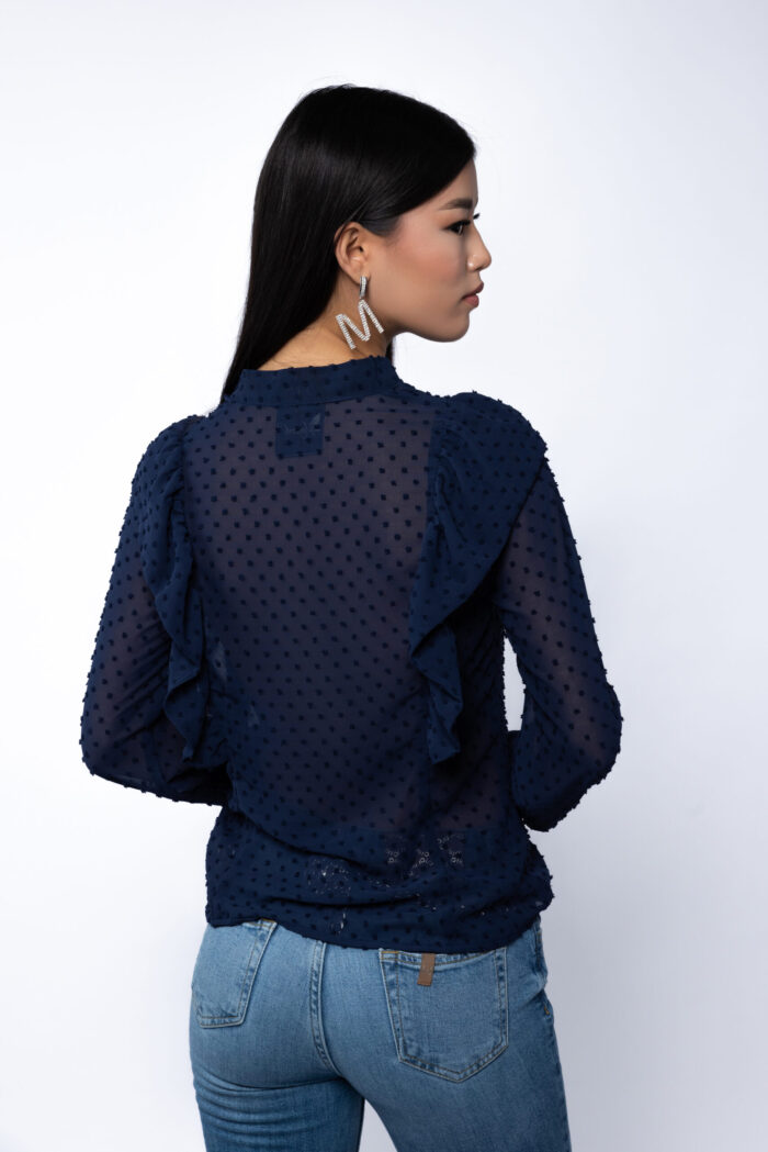 Camasa cu volane si buline - imagine 3