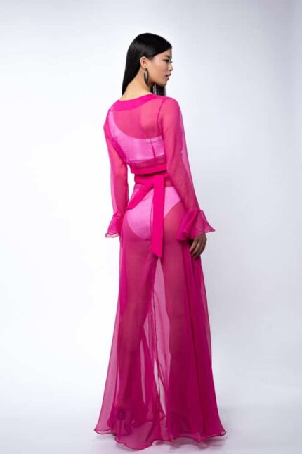 Compleu  din doua piese transparent - imagine 3