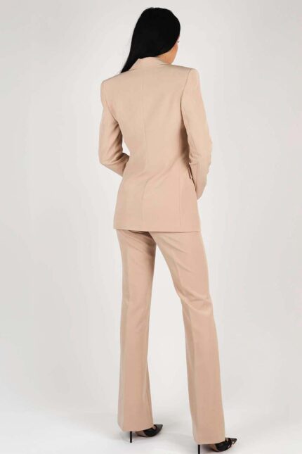 Costum clasic bej - imagine 2