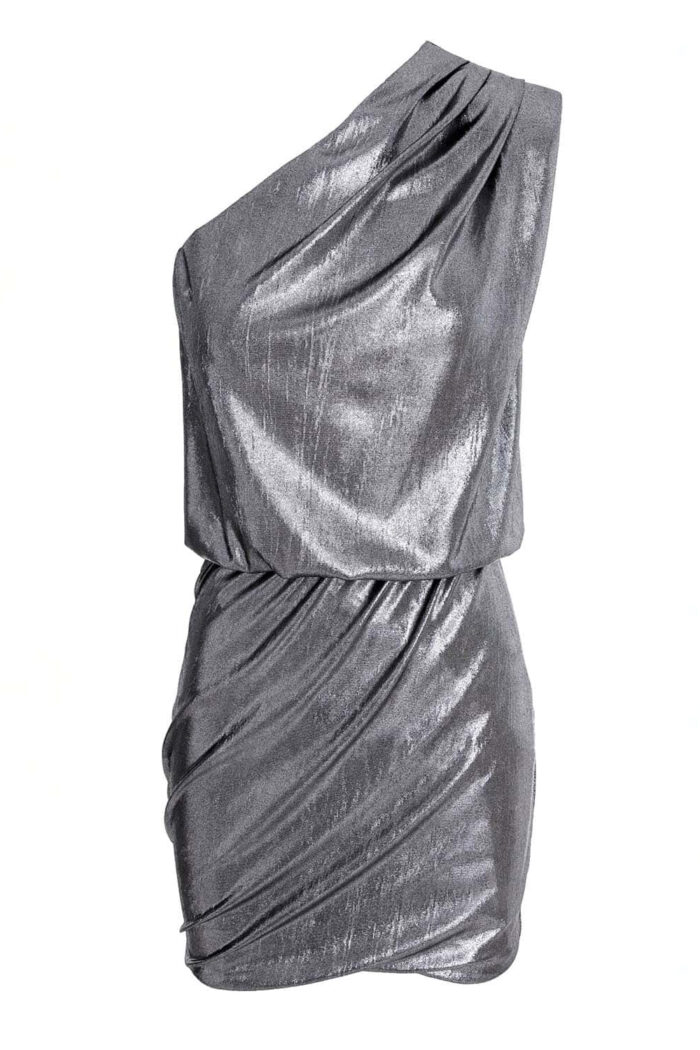 Rochie mini peliculizată asimetrică - imagine 3