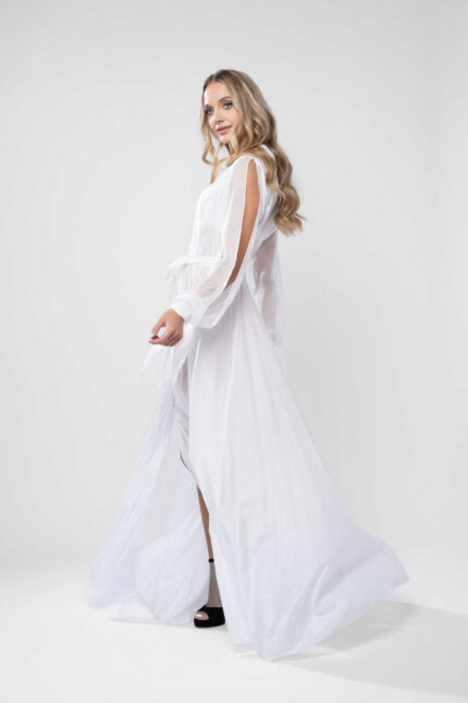 Rochie lunga tip camasa - imagine 5