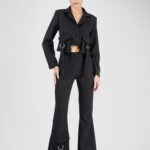 Pantaloni evazați Black