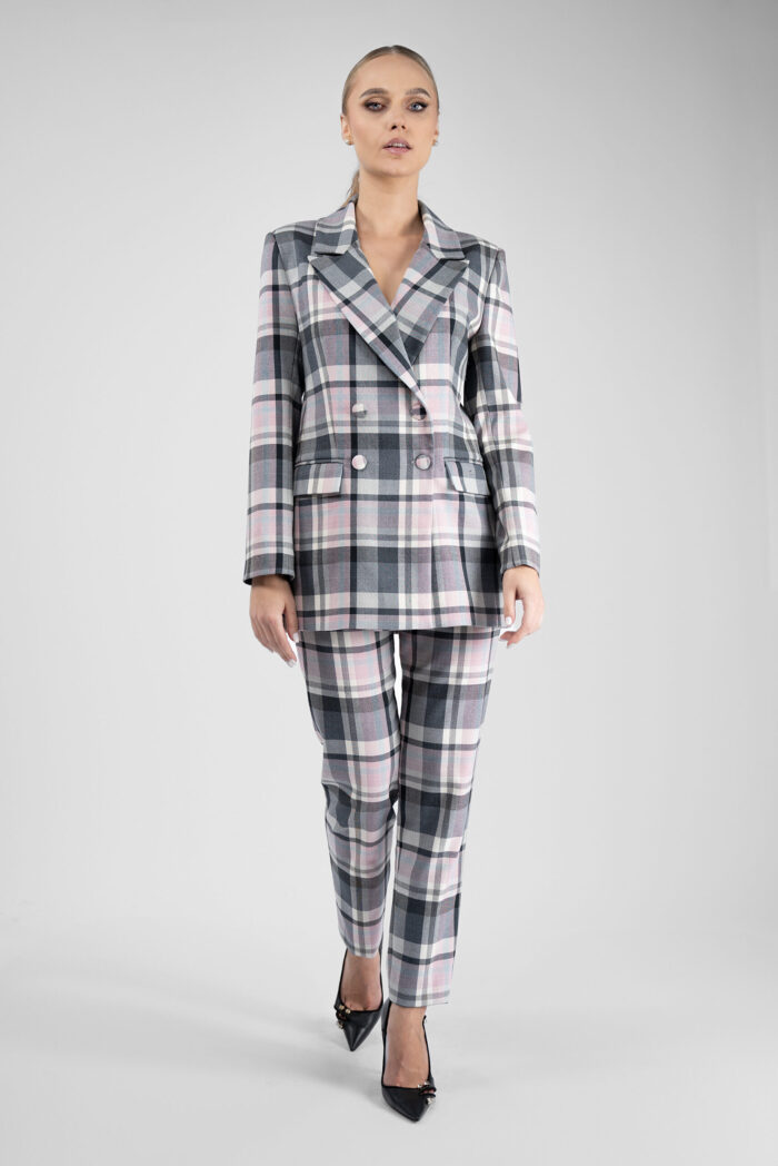 Pantalon conic in carouri - imagine 2