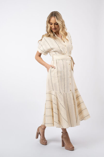 Rochie camasa din in