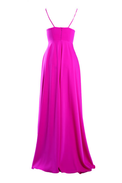 Rochie lunga Laurelie Hot Pink - imagine 4