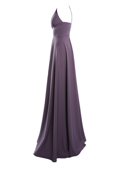 Rochie lunga Laurelie Dark Raspberry Glace - imagine 3