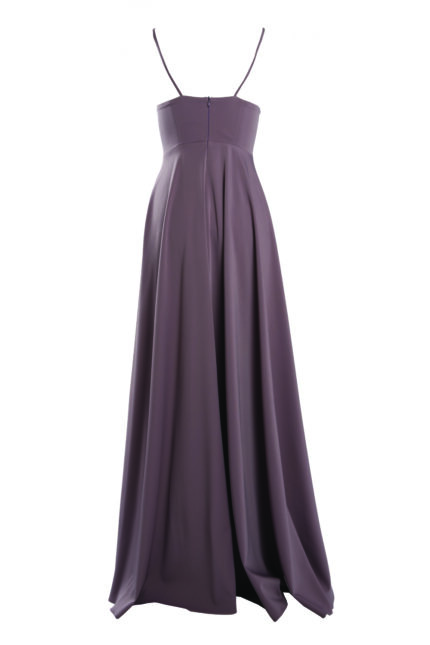Rochie lunga Laurelie Dark Raspberry Glace - imagine 4
