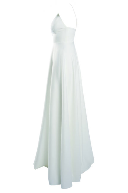 Rochie lunga Laurelie White - imagine 3