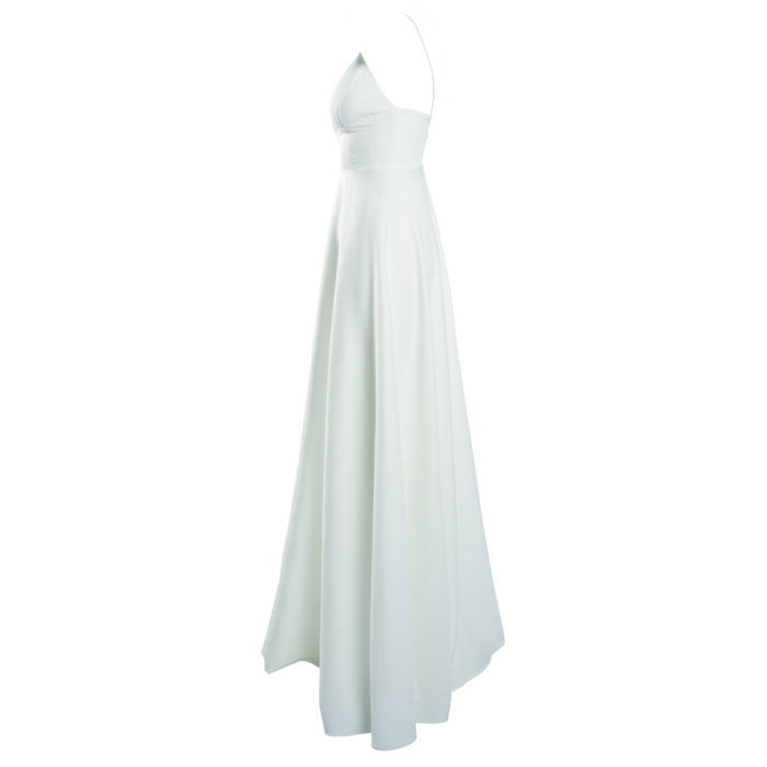 Rochie lunga Laurelie White - imagine 3