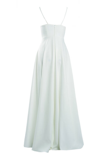 Rochie lunga Laurelie White - imagine 4