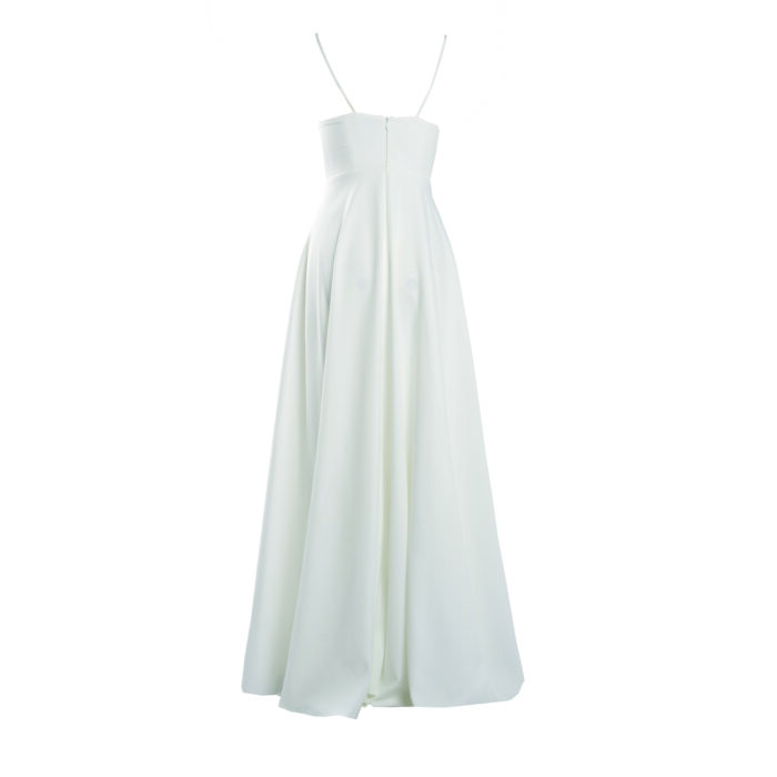 Rochie lunga Laurelie White - imagine 4