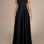 Rochie lunga Laurelie Dark Black