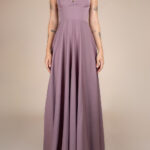 Rochie lunga Laurelie Raspberry Glace