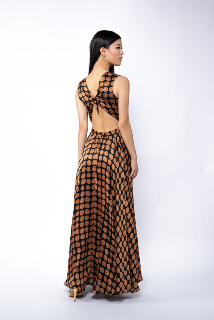 Rochie maxi cu spate gol peekaboo - imagine 4