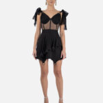 Rochie scurta din matase