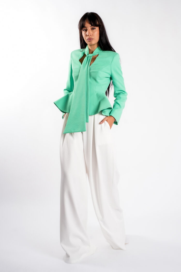 Pantalon cu pliuri frontale - imagine 3