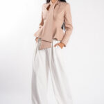 Pantalon cu pliuri frontale