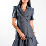 Rochie tip sacou cu volane