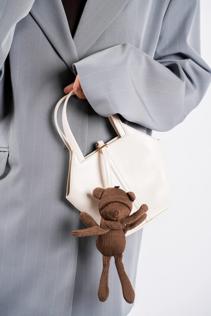 Accesoriu textil ursulet maro - imagine 3