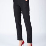 Pantalon negru ca talie inalta