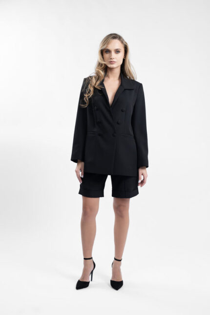 Compleu sacou retro și pantalon scurt