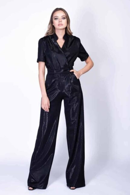 Salopeta din material peliculizat cu croiala ampla