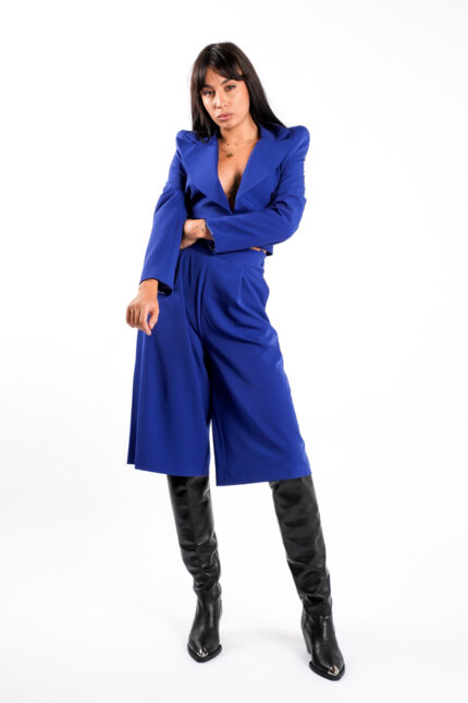 Sacou scurt cu umeri structurati - imagine 6