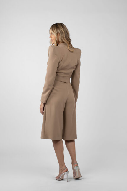 Pantaloni culotte cu talie inalta - imagine 3