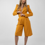 Pantaloni culotte cu talie inalta