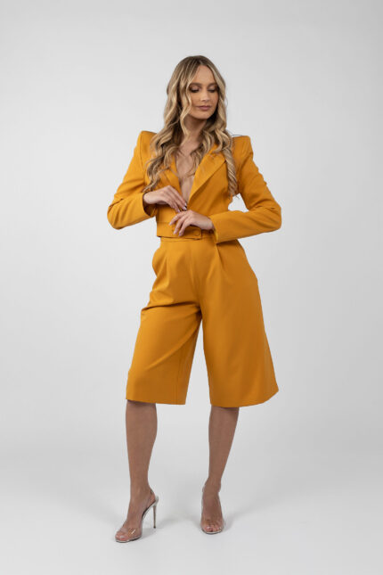 Sacou scurt cu umeri structurati - imagine 4