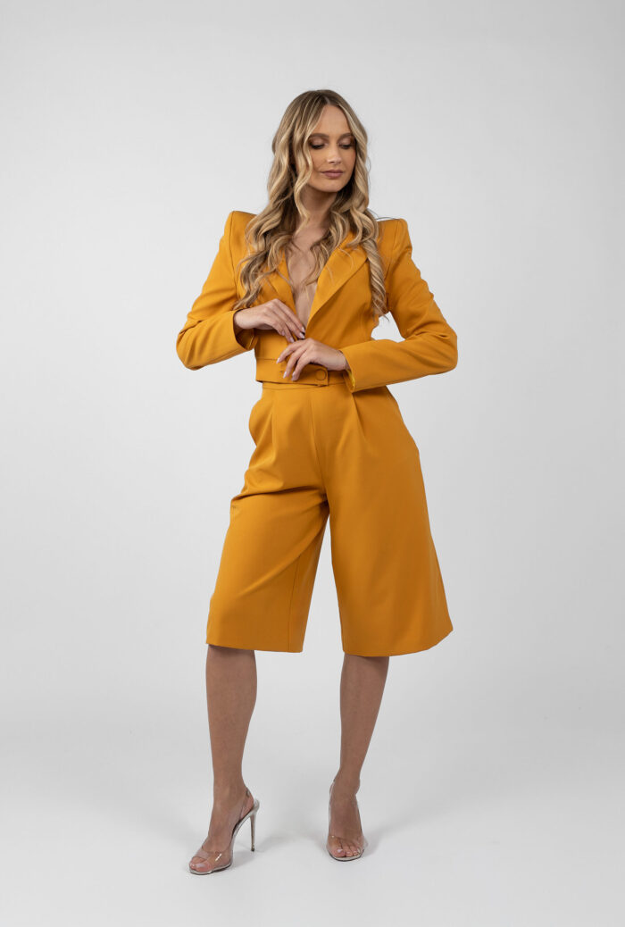 Sacou scurt cu umeri structurati - imagine 4