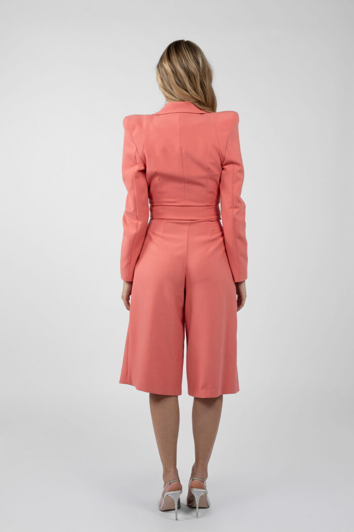 Pantaloni culotte cu talie inalta - imagine 3