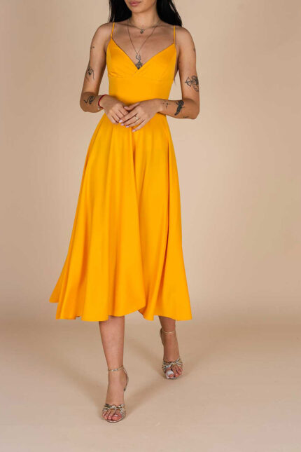 Rochie midi Lurisia Orange - imagine 4