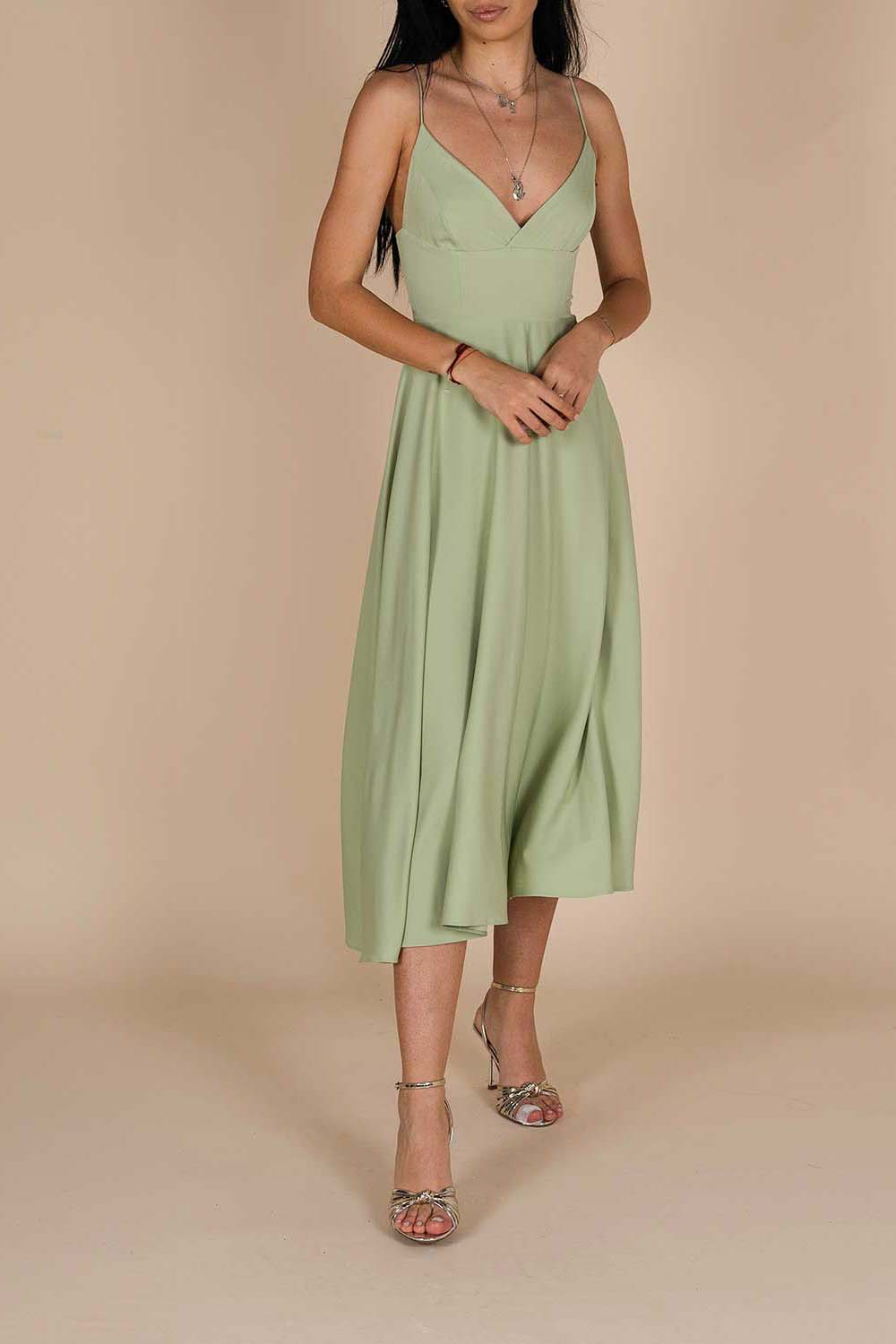Rochie-Lurisia-Sage-midi-cu-decolteu-V-si-bretele-subtiri-1-1 Rochie midi Lurisia Sage - imagine 1