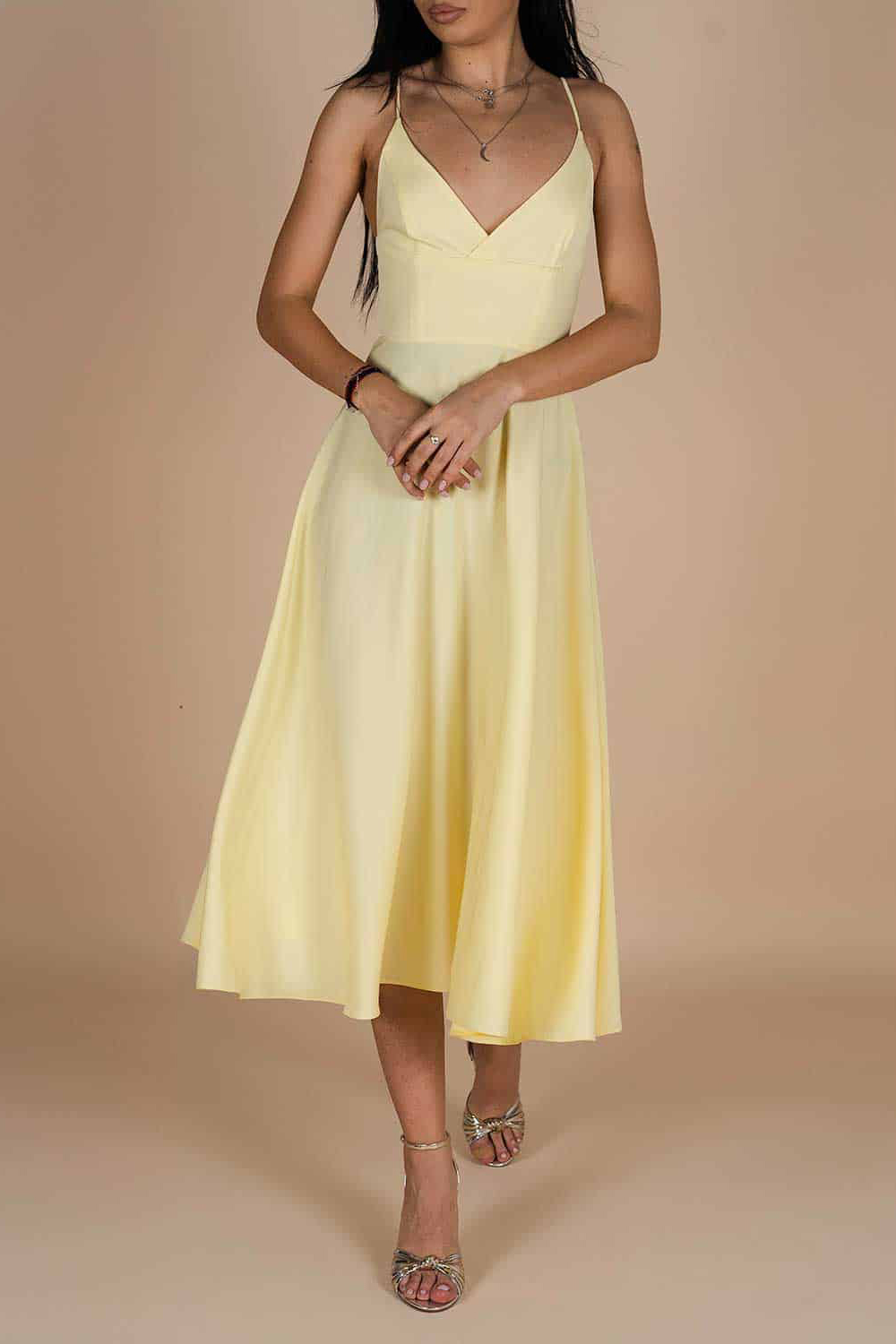 Rochie-Lurisia-Sunshine-midi-cu-decolteu-V-si-bretele-subtiri-3 Rochie midi Lurisia Sunshine - imagine 1