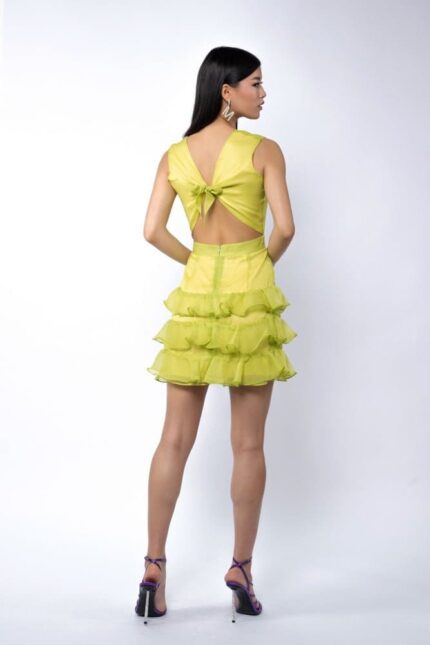 Rochie mini cu spate decupat