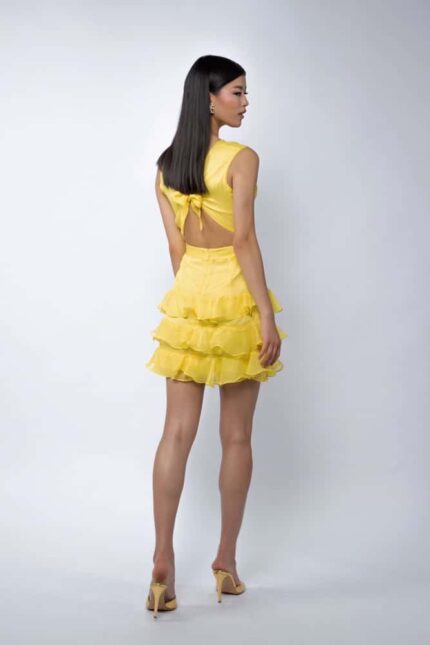 Rochie mini cu spate decupat - imagine 2