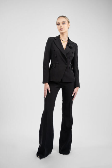 Sacou cambrat in 6 nasturi cu accesorii - imagine 2